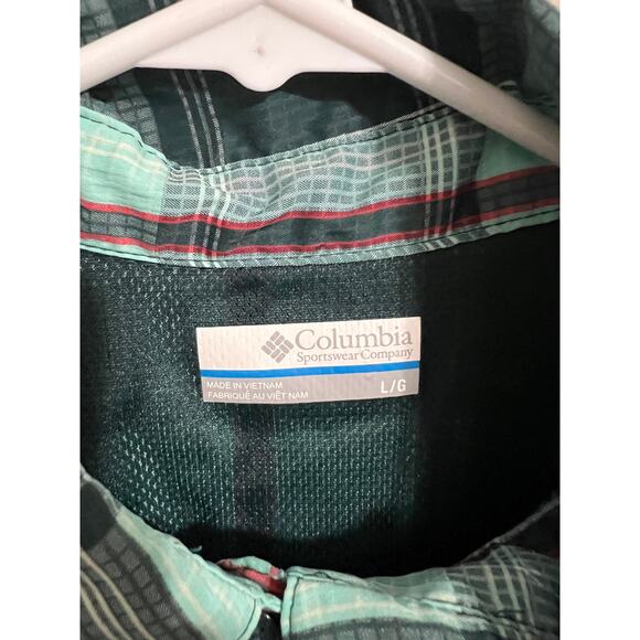 Columbia Plaid Button Down Large - Picture 3 of 4